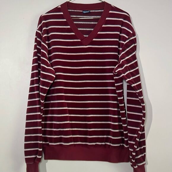 Vintage men’s velour sweatshirt size large - Picture 1 of 8